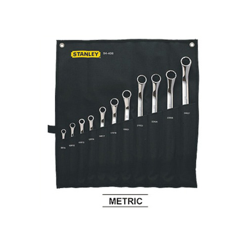 11 Piece Metric Full Polish 45° Double Offset Ring Spanner Set